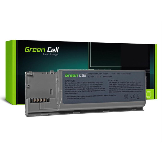 Green Cell Battery for Dell Latitude D620 D630 D630N D631 / 11,1V 4400mAh DE24 Green Cell Battery for Dell Latitude D620 D630 D630N D631 / 11,1V 4400mAh DE24