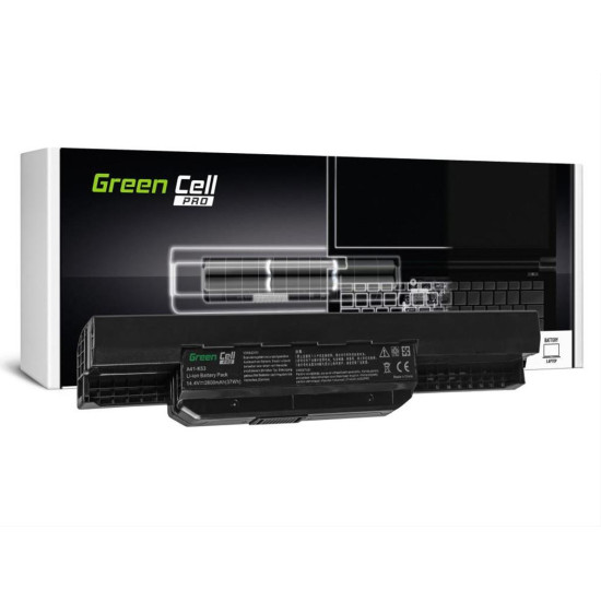 Green Cell PRO Battery for Asus A31-K53 X53S X53T K53E / 14,4V 2600mAh AS53PRO Green Cell PRO Battery for Asus A31-K53 X53S X53T K53E / 14,4V 2600mAh AS53PRO