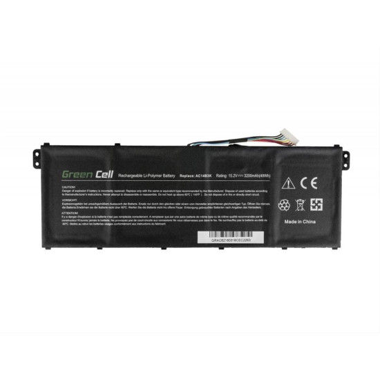 Green Cell Battery for Acer Aspire 5 A515 A517 E15 ES1-512 ES1-533 / 15,2V 3200mAh