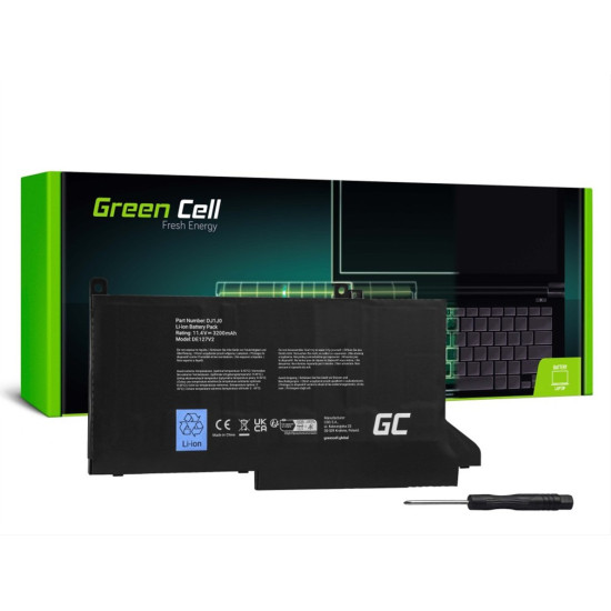 Green Cell Battery DJ1J0 for Dell Latitude 7280 7290 7380 7390 7480 7490