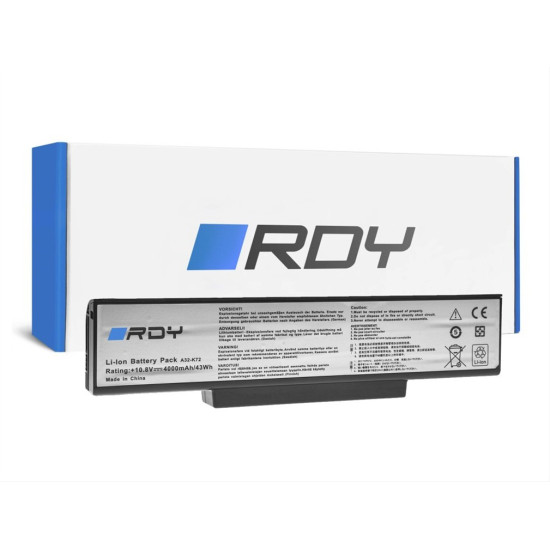 Battery RDY A32-K72 to Asus N71 K72 K72J K72F K73S K73SV N71 N71J