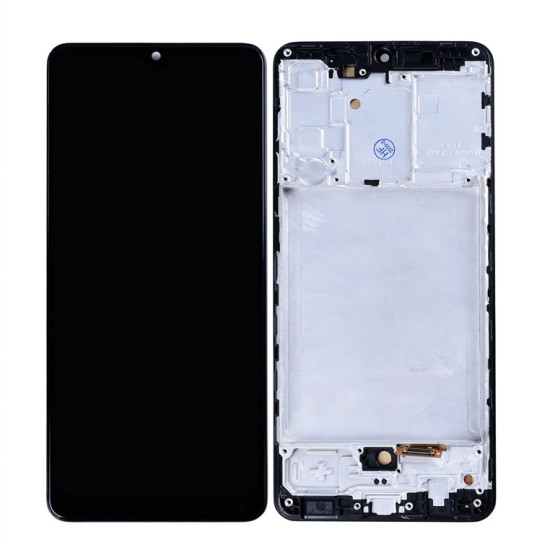 Samsung Galaxy A31 A315F Display And Digitizer With Frame Prism Crush Black In-Cell