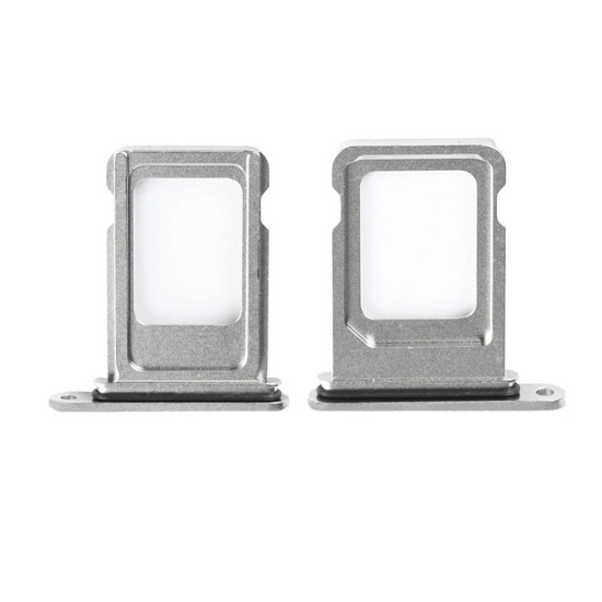 For Apple iPhone 15 Pro, 15 Pro Max Sim Card Holder Titanium White OEM