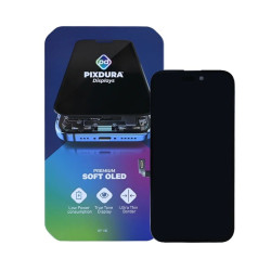 PIXDURA For Apple iPhone 16 Display And Digitizer Soft-OLED Premium (IC Removable) (60Hz)