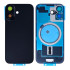 For Apple iPhone 17 Back Glass Without NFC, Enlarged Camera Frame Black Compatible