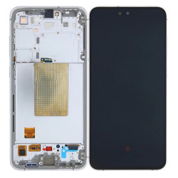 Samsung Galaxy S24 FE S721B Display And Digitizer With Frame Silver Service Pack