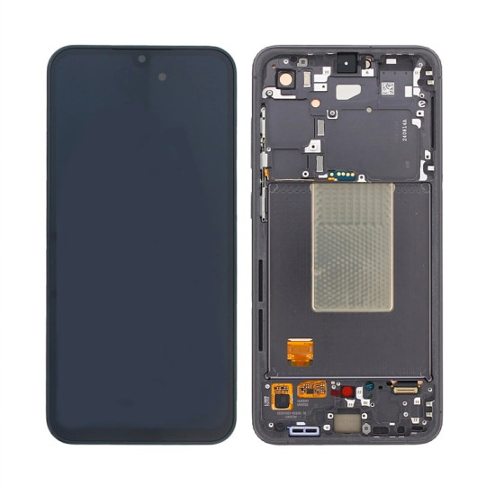 Samsung Galaxy S24 FE S721B Display And Digitizer With Frame Black Service Pack