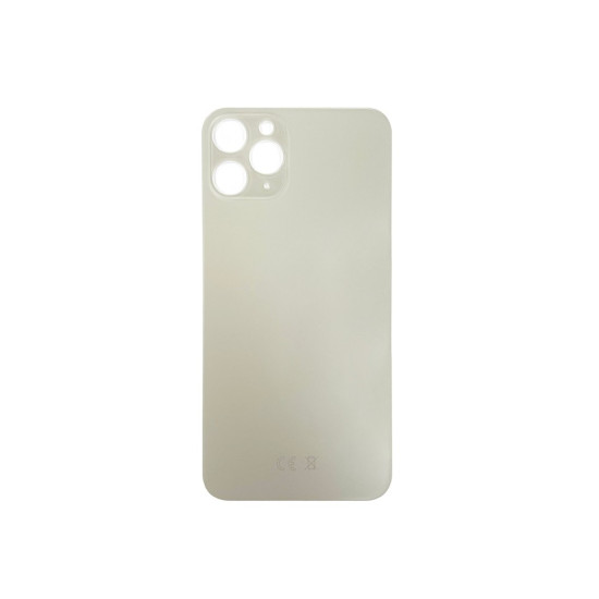 For Apple iPhone 11 Pro Back Glass, Enlarged Camera Frame White Compatible