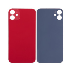 For Apple iPhone 11 Back Glass, Enlarged Camera Frame Red Compatible For Apple iPhone 11 Back Glass, Enlarged Camera Frame Red Compatible