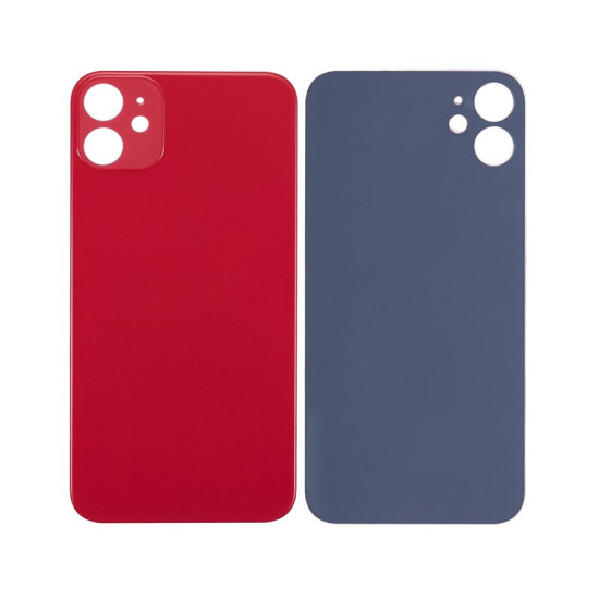 For Apple iPhone 11 Back Glass, Enlarged Camera Frame Red Compatible