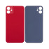 For Apple iPhone 11 Back Glass, Enlarged Camera Frame Red Compatible