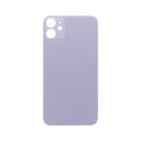 For Apple iPhone 11 Back Glass, Enlarged Camera Frame Purple Compatible