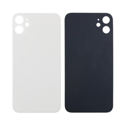 For Apple iPhone 11 Back Glass, Enlarged Camera Frame White Compatible For Apple iPhone 11 Back Glass, Enlarged Camera Frame White Compatible