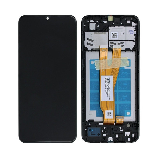 Samsung Galaxy A03 Core A032F Display And Digitizer With Frame Black Service Pack Samsung Galaxy A03 Core A032F Display And Digitizer With Frame Black Service Pack