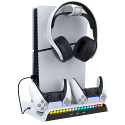 For Sony PlayStation 5 SLIM Multifunctional Charging Dock Set (PG-P5S006) Black And White OEM