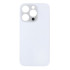 For Apple iPhone 14 Pro Max Back Glass Without NFC, Enlarged Camera Frame Silver Compatible