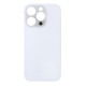 For Apple iPhone 14 Pro Max Back Glass Without NFC, Enlarged Camera Frame Silver Compatible