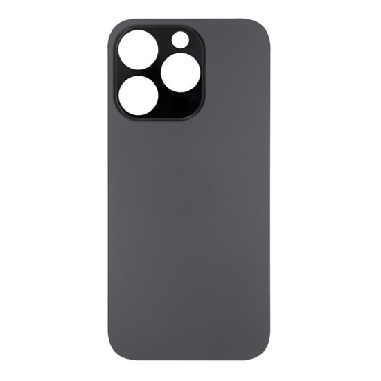 For Apple iPhone 14 Pro Max Back Glass Without NFC, Enlarged Camera Frame Space Black Compatible