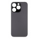 For Apple iPhone 14 Pro Max Back Glass Without NFC, Enlarged Camera Frame Space Black Compatible