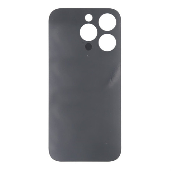 For Apple iPhone 14 Pro Max Back Glass Without NFC, Enlarged Camera Frame Space Black Compatible