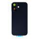 For Apple iPhone 17 Back Glass Without NFC, Enlarged Camera Frame Black Compatible