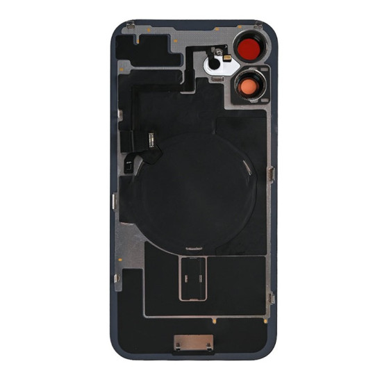 For Apple iPhone 16 Back Glass With NFC, Enlarged Camera Frame Ultramarine Compatible