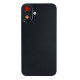 For Apple iPhone 16 Back Glass With NFC, Enlarged Camera Frame Black Compatible