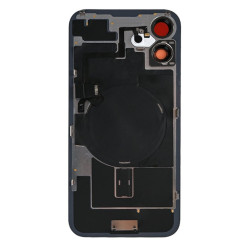 For Apple iPhone 16 Back Glass With NFC, Enlarged Camera Frame Black Compatible