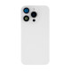 For Apple iPhone 15 Pro Back Glass With NFC, Enlarged Camera Frame White Titanium Compatible