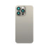 For Apple iPhone 15 Pro Max Back Glass Without NFC,Camera Frame Natural Titanium Compatible