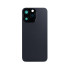 For Apple iPhone 15 Pro Max Back Glass Without NFC, Enlarged Camera Frame Black Titanium Compatible
