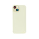 For Apple iPhone 15 Plus Back Glass Without NFC, Enlarged Camera Frame Yellow Compatible