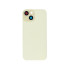 For Apple iPhone 15 Back Glass Without NFC, Enlarged Camera Frame Yellow Compatible