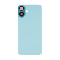 For Apple iPhone 16 Plus Back Glass Without NFC, Enlarged Camera Frame Teal Compatible