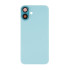 For Apple iPhone 16 Plus Back Glass Without NFC, Enlarged Camera Frame Teal Compatible