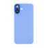 For Apple iPhone 16 Plus Back Glass Without NFC, Enlarged Camera Frame Ultramarine Compatible