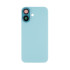 For Apple iPhone 16 Back Glass Without NFC, Enlarged Camera Frame Teal Compatible