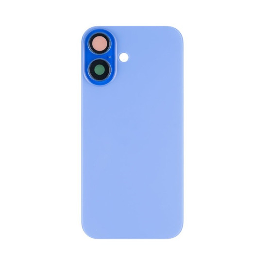For Apple iPhone 16 Back Glass Without NFC, Enlarged Camera Frame Ultramarine Compatible For Apple iPhone 16 Back Glass Without NFC, Enlarged Camera Frame Ultramarine Compatible