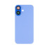 For Apple iPhone 16 Back Glass Without NFC, Enlarged Camera Frame Ultramarine Compatible