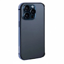 Rixus Crash Guard Case For Apple iPhone 15 Pro Blue Titanium Rixus Crash Guard Case For Apple iPhone 15 Pro Blue Titanium