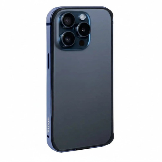 Rixus Crash Guard Case For Apple iPhone 15 Pro Blue Titanium