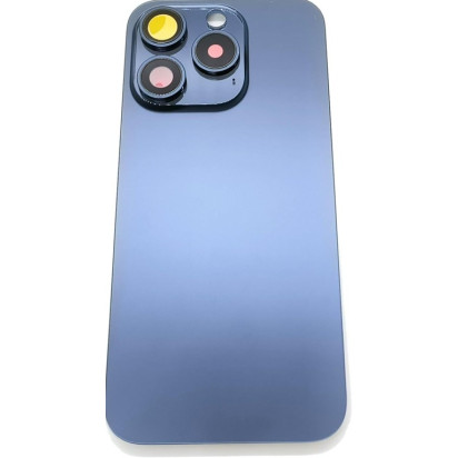 For Apple iPhone 15 Pro Back Glass Without NFC Frame Blue Titanium For Apple iPhone 15 Pro Back Glass Without NFC Frame Blue Titanium
