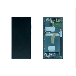 SAMSUNG GALAXY S22 ULTRA S908B DISPLAY AND DIGITIZER WITH FRAME GREEN SERVICE PACK SAMSUNG GALAXY S22 ULTRA S908B DISPLAY AND DIGITIZER WITH FRAME GREEN SERVICE PACK