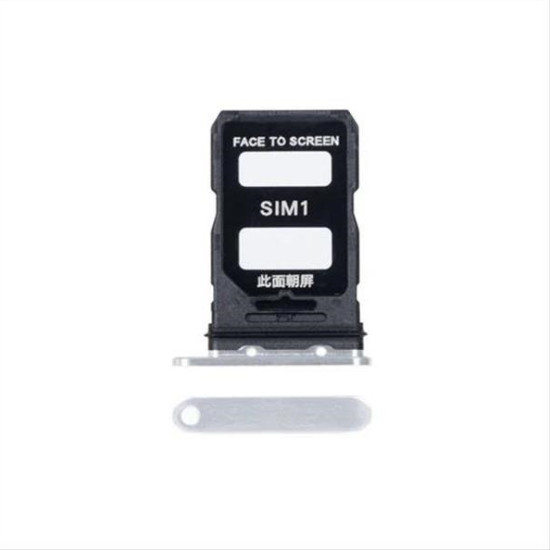XIAOMI 13 PRO (2210132G) SIM CARD HOLDER CERAMIC WHITE OEM