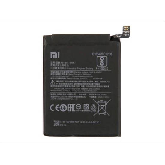 XIAOMI MI A2 LITE, REDMI NOTE 6 PRO BATTERY BN47 (OEM)