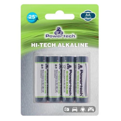POWERTECH Hi-Tech Αλκαλικές μπαταρίες PT-945, AA LR6 1.5V, 4τμχ
