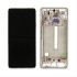 SAMSUNG GALAXY A53 5G A536B DISPLAY AND DIGITIZER WITH FRAME WHITE (SP)
