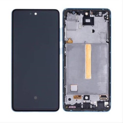 SAMSUNG GALAXY A52 A525F, A52 5G A526B DISPLAY AND DIGITIZER WITH FRAME AWESOME BLUE SERVICE PACK SAMSUNG GALAXY A52 A525F, A52 5G A526B DISPLAY AND DIGITIZER WITH FRAME AWESOME BLUE SERVICE PACK