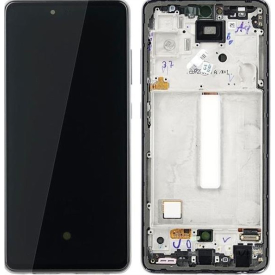 SAMSUNG GALAXY A52 A525F DISPLAY AND DIGITIZER WITH FRAME AWESOME BLUE (OLED)