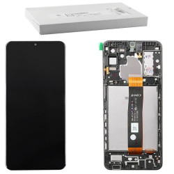 SAMSUNG A326 A32 5G ΟΘΟΝΗ+TOUCH SCREEN + LENS GH82-25121A BLACK ORIGINAL SERVICE PACK